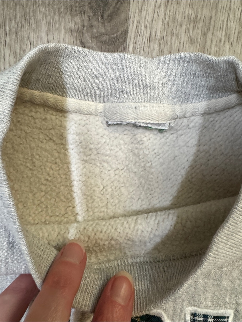 Michigan State Gray Crewneck Sweatshirt with Green MSU Logo - Picture 2 of 8